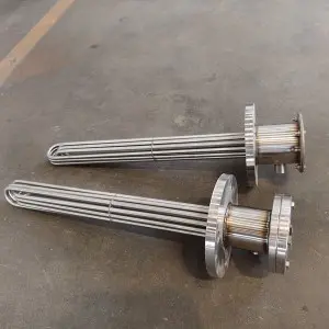 Customized Oil Water Gas Flange Tubular Tank Heater