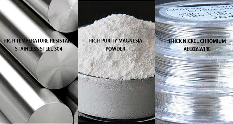Flange immersion heater composition