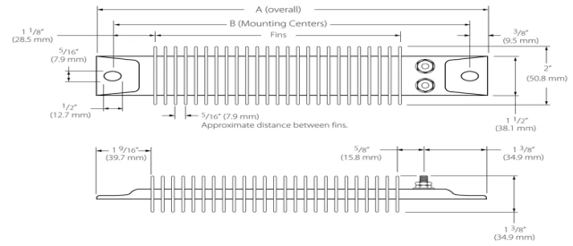 High quality Ceramic Finned Air Strip Heater1