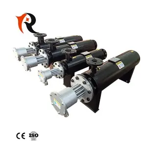 High pressure gas line heater