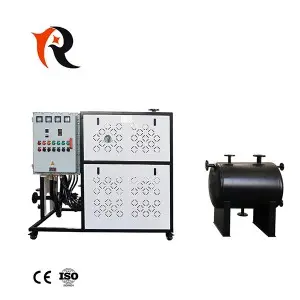 High effcient electric thermal oil heater for reactor heating