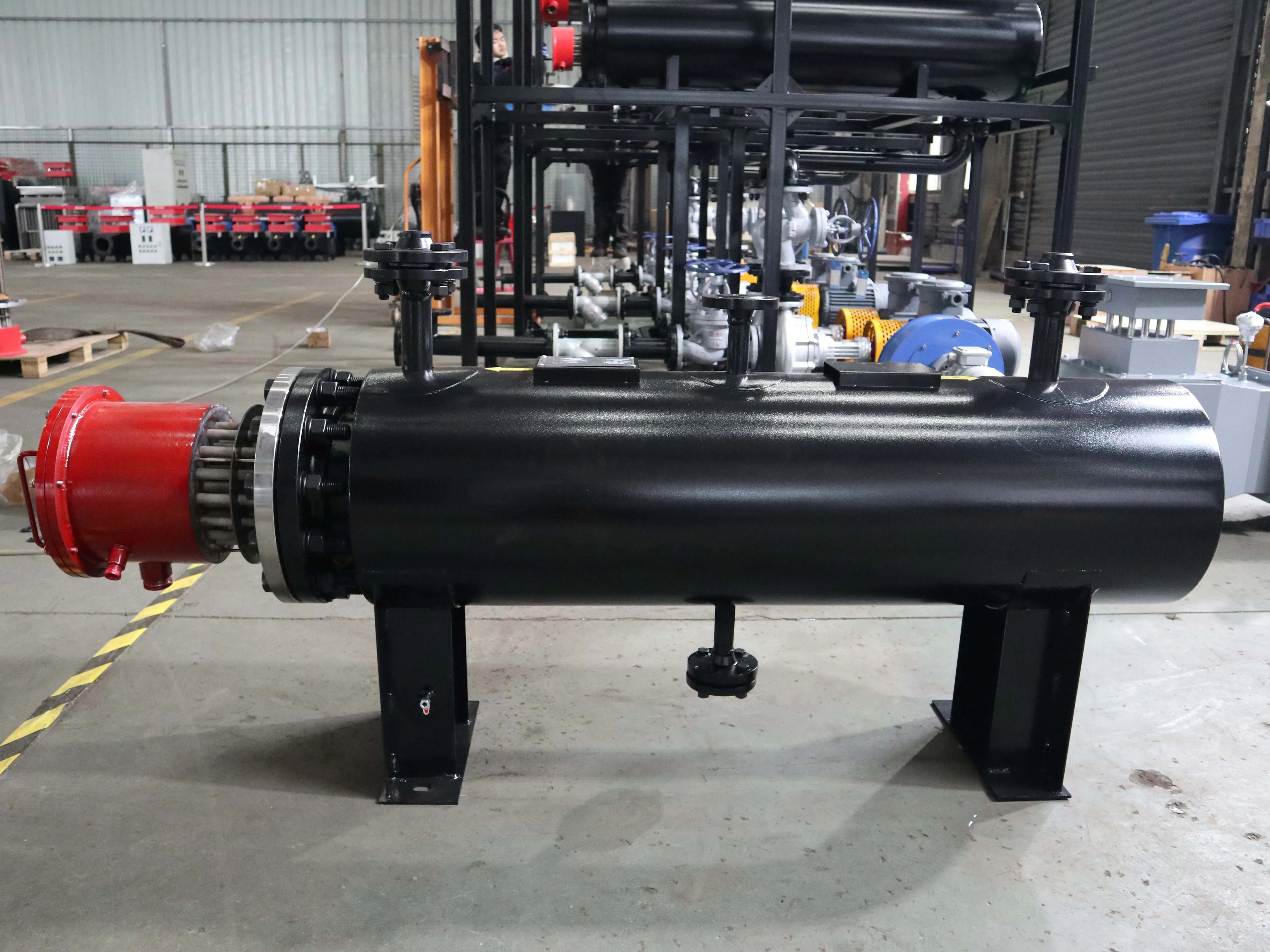 Installation and commissioning method of horizontal explosion-proof electric heater