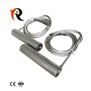 Electric 230V 600W straight hot runner coil heater with thermocouple