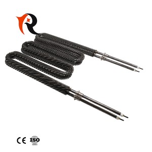 110V straight shape fin air tubular heating element