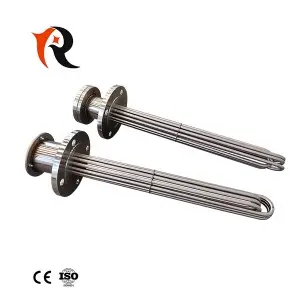 Customized Oil Water Gas Flange Tubular Tank Heater