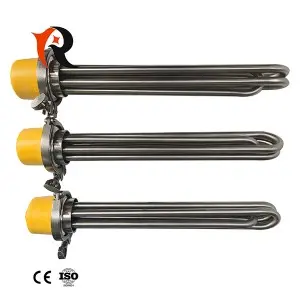 3KW 6KW 9KW Electric Tubular Heater With 1-1/4″ 1-1/2″ 2″ Tri Clamp Thread Water Tank Immersion Heater