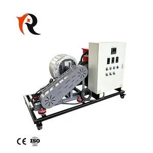 Air duct heater for heating the factory