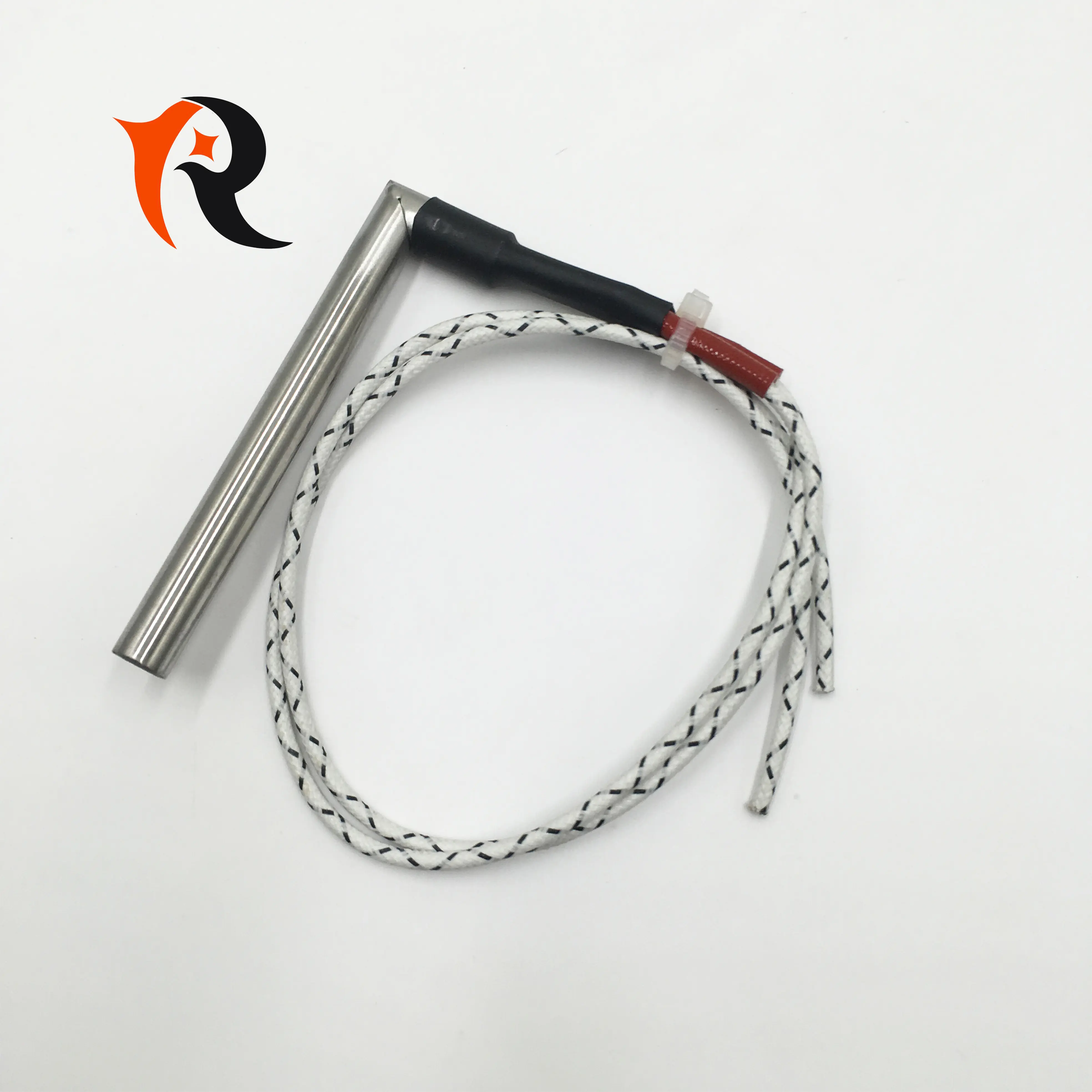 High Density 220V 1500W L Shape Single Head Cartridge Heater With 300mm Wire Featured Image