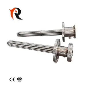 Customized Oil Water Gas Flange Tubular Tank Heater