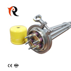 220V 1″/1.5″/2″BSP/NPT 300mm Immersion Flange heater For Liquids heating