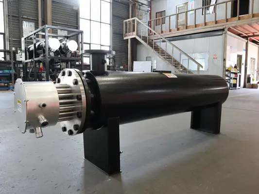 Composition of nitrogen pipeline heater