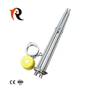 220V 1″/1.5″/2″BSP/NPT 300mm Immersion Flange heater For Liquids heating