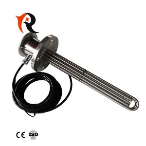 380V 24KW 3phase flange immersion oil tubular heater