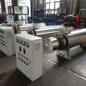 Customized design Electric Pipeline heaters for heating industrial waste gas