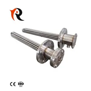 Customized Oil Water Gas Flange Tubular Tank Heater