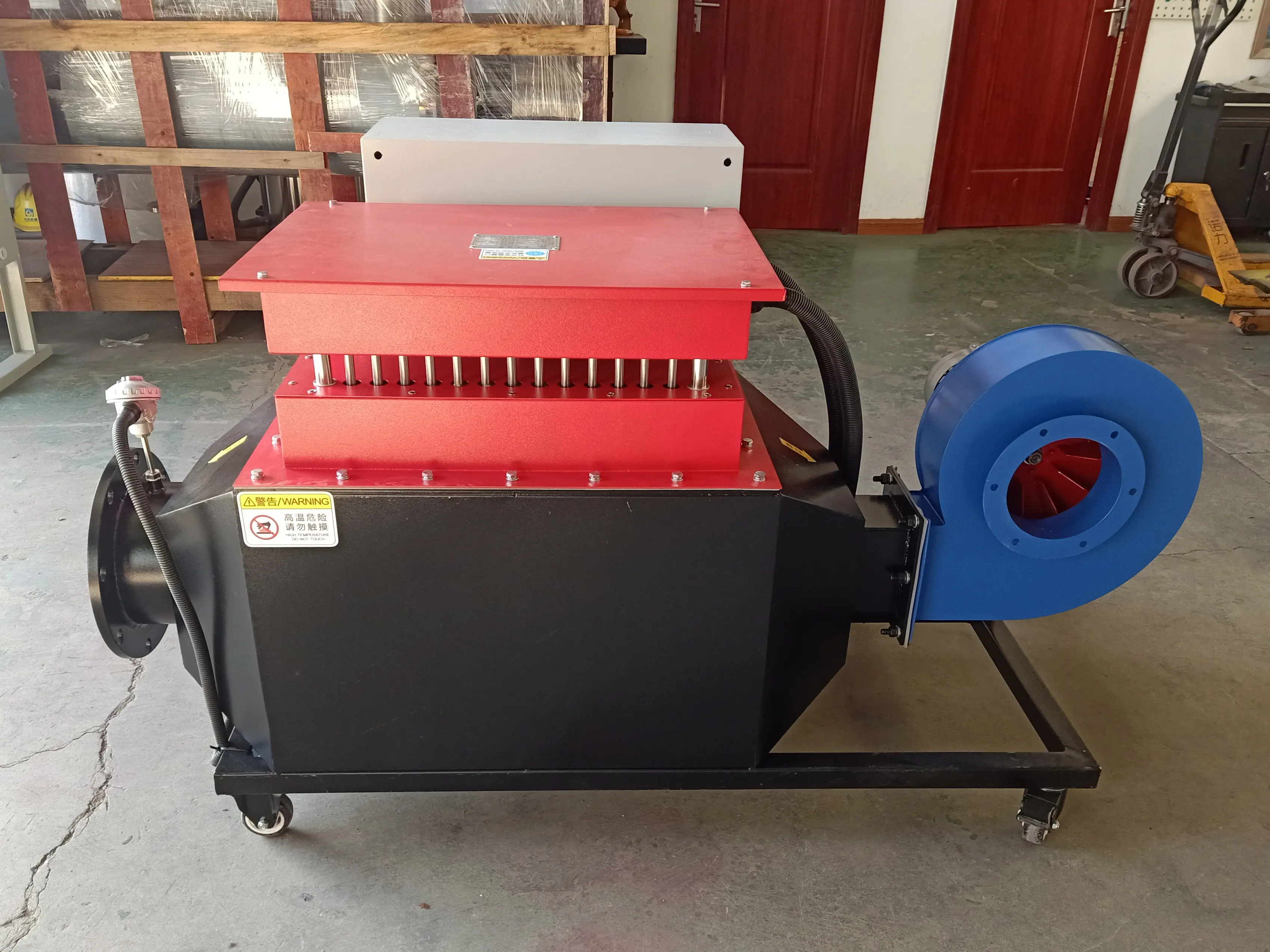 What are the safe operating procedures for duct heaters?