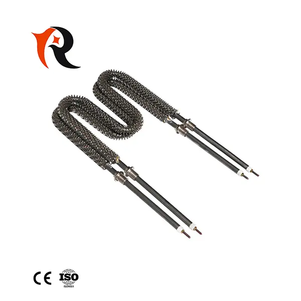 W shape air finned heating element with fins Featured Image