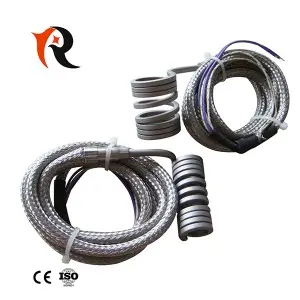 Stainless steel nozzle heater spring hot runner coil heater with thermocouple
