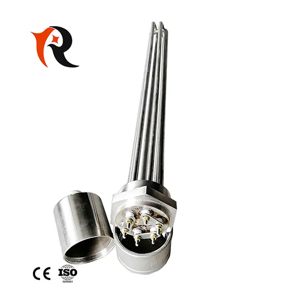 1kw 2kw 6kw 9kw Electric flange tubular rod immersion water heater elements Featured Image