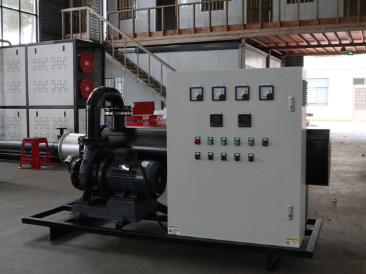 What is the thermal efficiency of industrial electric heaters?