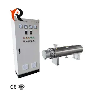 20KW stainless steel 316 water inline heater with control cabinet