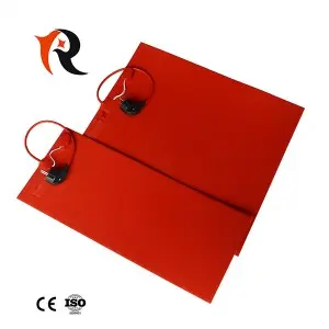 220V 600W 200*200mm silicone rubber heater for 3D printer