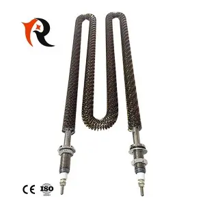 110V straight shape fin air tubular heating element