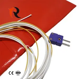 Electric silicone rubber heater element flexible barrel silicone rubber heater