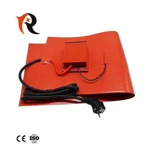 Electric silicone rubber heater element flexible barrel silicone rubber heater