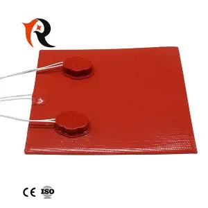 Customized flexible silicone rubber heating pad with thermostat