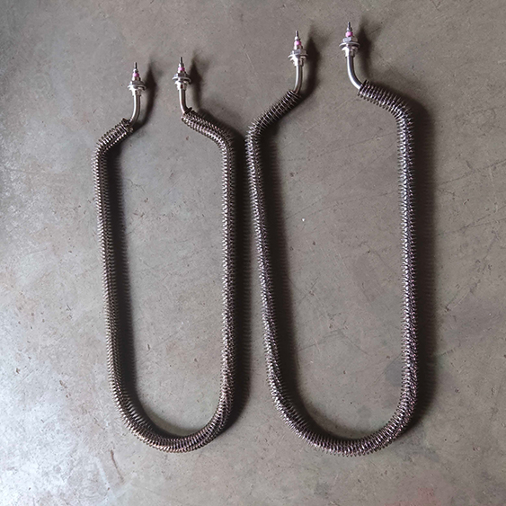 Finned heater for drying