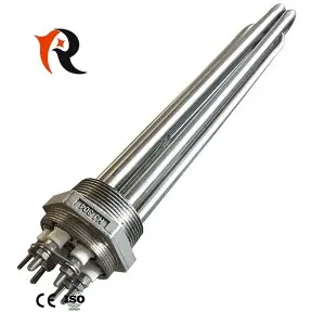 380V Steaming Machine Flange Heating Element Electric Heater Tube for Steam Boiler