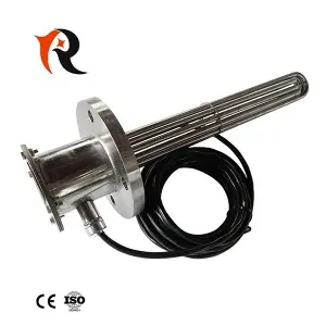 380V 24KW 3phase flange immersion oil tubular heater