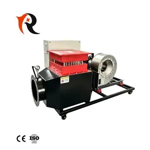 Air duct heater for heating the factory