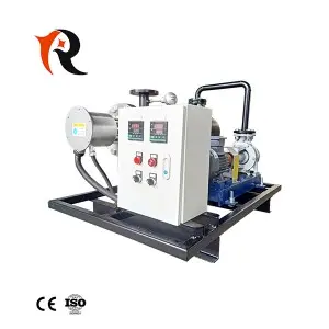 36KW electric oil pipeline heater with oil pump