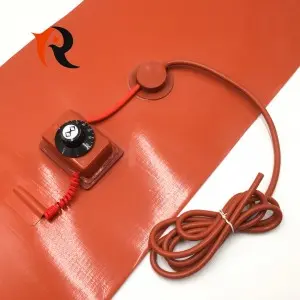 Silicone Rubber Heater with Thermostat for Water or Oil Drum Heating