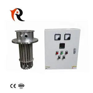 Explosion-proof 20KW industrial electric flange immersion heater element with junction box