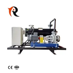 36KW electric oil pipeline heater with oil pump